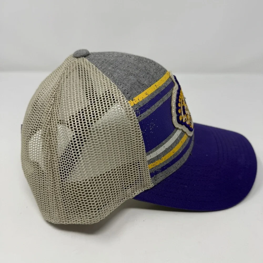 Vintage Los Angeles Kings Hat Cap Snapback CCM NHL Hockey Purple